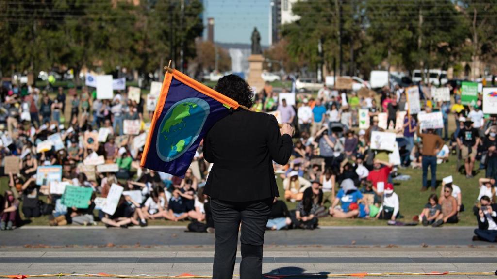 Students skip school to strike for climate action